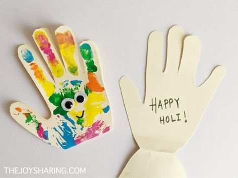 Holi Activities For Toddlers, Holi Crafts For Kids Ideas, Holi Craft, Kids Crafts Masks, Holi Ideas, Holi Card, Brownie Crafts, Holi Greeting Cards, Craft Activities For Toddlers