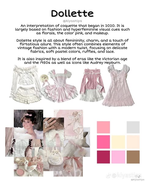 Types Of Coquette, Names Of Aesthetics Styles, Coquette Fits, Different Types Of Aesthetics, Coquette Outfits, Types Of Aesthetics, Aesthetic Types, Dollette Coquette, Aesthetic Names