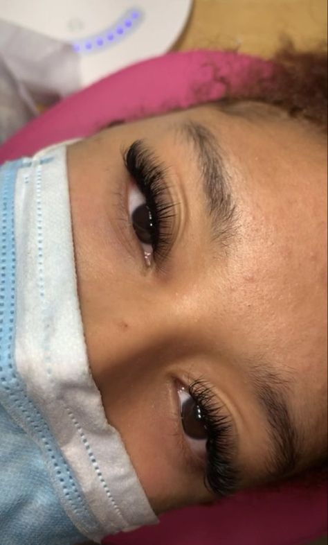 Lash Extensions Styles Short, Russian Lashes Extensions, Short Natural Lash Extensions Black Women, Lash Extensions Ideas Natural, Highbrid Eyelash Extensions, Natural Russian Lashes, Lashes Extensions Short, Russian Lashes Eyelash Extensions, Short Russian Lashes