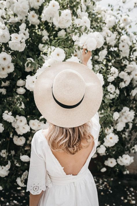 How Do You Make a Backless Dress Less Revealing? - Broke and ChicBroke and Chic Hats Short Hair, Erin Williams, Hats For Short Hair, Rose Hydrosol, White Rose Flower, Facial Steaming, Holiday Hats, Have A Happy Day, Summer Trends