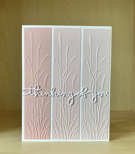 Sympathy Cards Handmade, Condolence Card, Hand Made Greeting Cards, Cricut Cards, Elegant Cards, Making Greeting Cards, Embossed Cards, Birthday Cards Diy, Stamping Up Cards