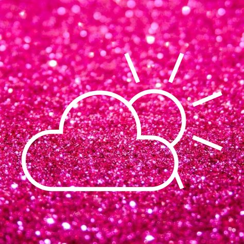 Hot Pink Photos Icon, Aesthetic Pink Glitter, 2008 Aesthetic, Icon For Iphone, Iphone Background Glitter, Weather App Icon, Ipad Widgets, Background Glitter, Pink Board