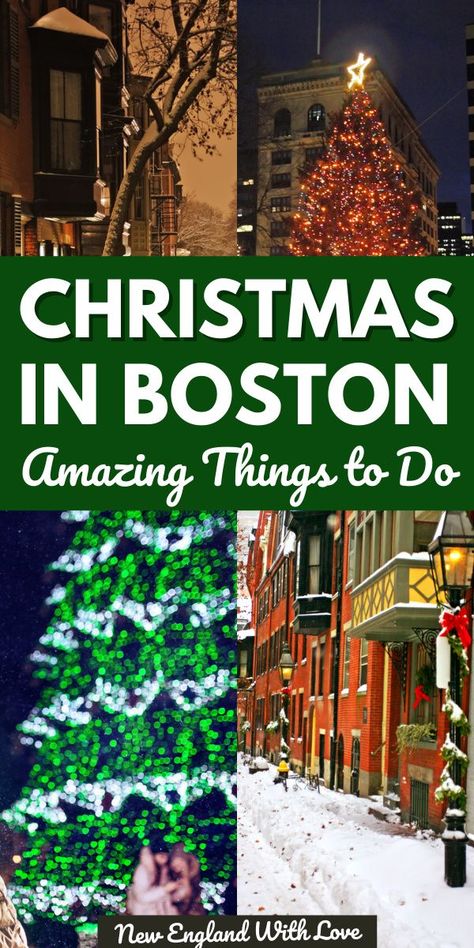 Things To Do In Boston In Winter, How To Dress For Boston In Winter, Boston Massachusetts Christmas, Boston During Christmas, Boston Christmas Things To Do, Boston At Christmas Time, Boston In December Things To Do, Christmas In Boston Massachusetts, Boston Christmas Aesthetic