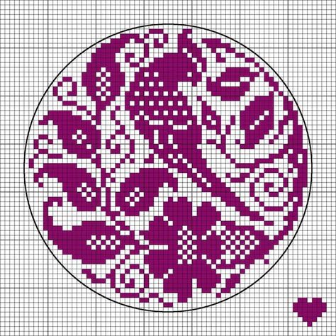 Circle Cross Stitch, Christian Cross Stitch Patterns, Bird Cross Stitch, Double Knitting Patterns, Everything Cross Stitch, Cross Stitch Silhouette, Crochet Coasters Free Pattern, Christian Cross Stitch, Graph Crochet