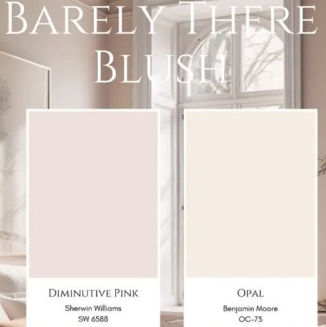 She Shed Paint Ideas, Light Pink Room Paint, Pink Room Walls, Good Wall Colors, Light Pink Wall Color, Pink Bedroom Paint Colors, Light Pink Nursery Walls, Baby Pink Color Palette, Light Wall Colors