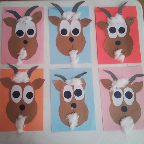 Cd Cow Craft | Crafts And Worksheets For Preschool,Toddler And ... Billy Goats Gruff Craft Preschool, 3 Billy Goats Gruff Preschool Crafts, Three Billy Goats Gruff Art Preschool, Goat Art And Craft For Preschool, Preschool Goat Craft, Billy Goat Gruff Craft, Goat Crafts Preschool, Goat Activities For Toddlers, 3 Billy Goats Gruff Craft