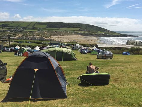 Croyde Bay, Camp Bay Cape Town, Camps Bay South Africa, Camp Cody New Hampshire, Camps Bay Cape Town, Camping Uk, Camping Cornwall, Ideal Family, Beach Views