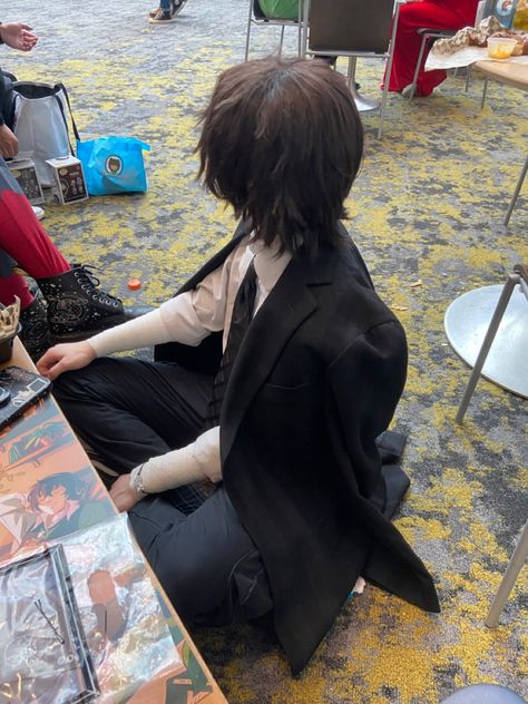 little autistic 15 year old dazai Dazai Hairstyle Real Life, Dazai In Real Life, Pm Dazai Cosplay, Dazai Haircut Real, Dazai Roblox Avatar, Dazai Haircut Real Life, Female Dazai Cosplay, Dazai Braces, Dazai Ability