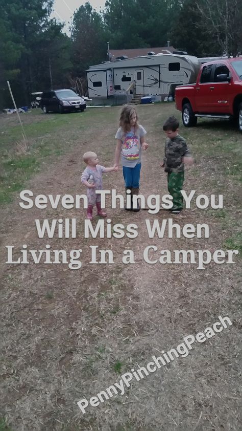 Camper Life With Kids, Living In A Camper Full Time With Kids, Camper Living With Newborn, Living In A Camper, Camping With Young Kids, Rv Living Full Time Single Female, Rving Full Time, Travel Trailer Living, Trailer Life