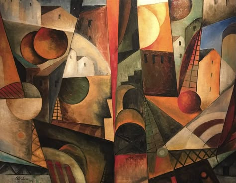 https://flic.kr/p/26K3myb | Albert Gleizes - Cubist Landscape [1914] | [Ackerman’s Fine Art, Purchase, New York - Oil on canvas, 72.4 x 90.8 cm] Jean Metzinger, Albert Gleizes, Art Cubism, Cubist Paintings, Francis Picabia, Cubist Art, John Thomas, Cubism Art, Art Movements