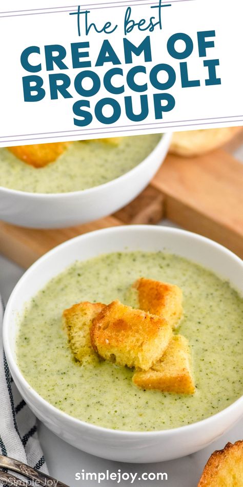 Cream of broccoli soup is easy to make while being smooth and amazingly delicious, making it the ideal side dish. Cream Of Broccoli Soup Recipe Healthy, Broccoli Soup Recipes Easy, Cream Of Broccoli Soup Recipe, Broccoli Soup Healthy, Creamy Broccoli Soup, Cream Soup Recipes, Cream Of Broccoli, Cream Of Broccoli Soup, Broccoli Soup Recipes