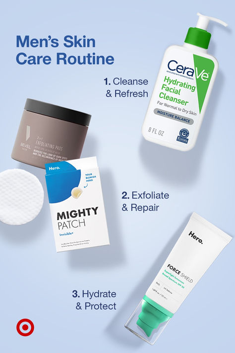 Elevate your daily skin care routine in 3 easy steps. Start your day with a gentle cleanser, follow up with a hydrating moisturizer & finish with a strong SPF. It’s the perfect trio for men during busy days or chilly winter mornings. Men's Skin Care, Men Skin Care Routine, Skin Care Routine Order, Hydrating Moisturizer, Winter Mornings, Daily Skin Care Routine, Gentle Cleanser, Daily Skin Care, Mens Skin Care