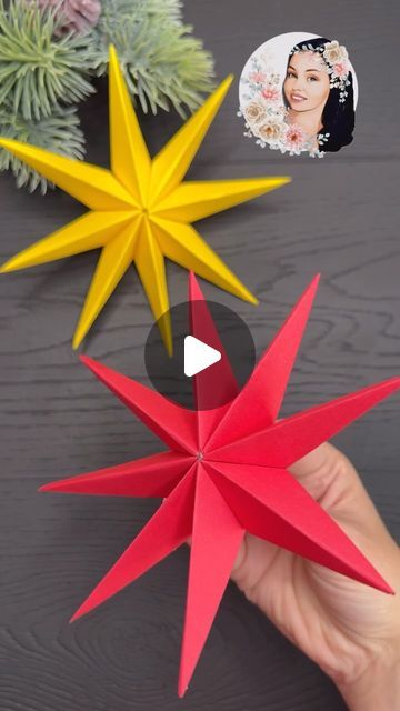 Origami Studio DIY 💥 Paper Craft Tutorials on Instagram: "Amazing Christmas Star #easycrafts #diy #christmascrafts #christmasstar #christmas #christmas2024 #papercrafts #christmasdecor #christmasdecorating #christmasdecorations #paperstars #fyp #fypシ" Christmas Star Crafts, Origami Christmas Star, Star Paper Craft, Christmas Paper Craft, Origami Star, Paper Craft Tutorials, Studio Diy, Christmas Tree Decorations Diy, Christmas Origami