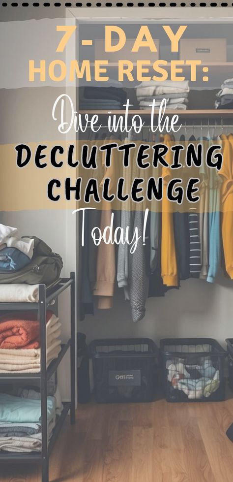 Cluttered closet before starting the 7-Day Decluttering Challenge. 2 Week Declutter Challenge, 7 Day Declutter Challenge, Decluttering Challenge, Decluttering Ideas, Declutter Challenge, Organizing Challenges, 7 Day Challenge, How To Declutter, Free Living