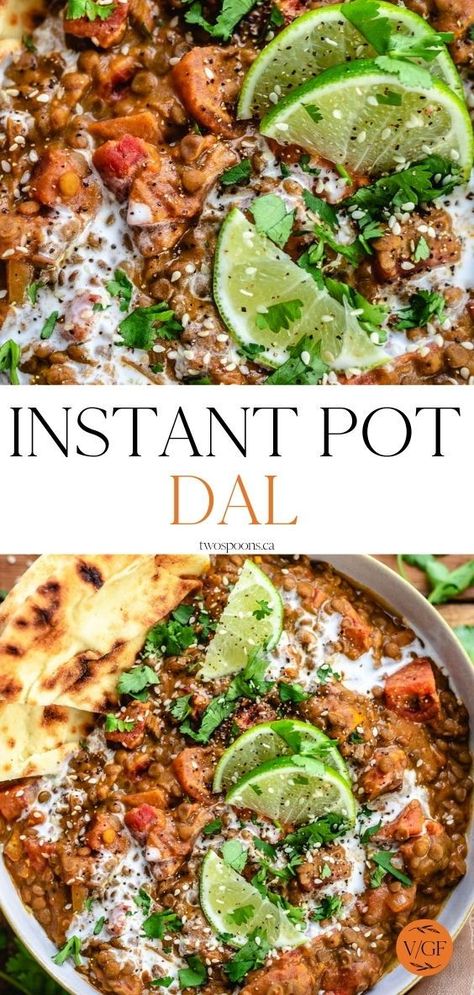 Instant Pot Dal, Easy Vegan Curry, Best Vegan Dinner, Vegan Indian Recipes, Vegan Instant Pot, Dal Recipe, Meal Prep Tips, Vegan Chili, Vegan Curry