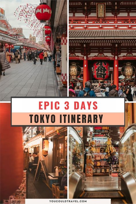 The Perfect Tokyo 3 Day Itinerary – You Could Travel Tokyo 3 Day Itinerary, Tokyo Itinerary 3 Days, Tokyo Itinerary, Tokyo Subway, Asia Continent, Meiji Shrine, Tokyo Japan Travel, Shibuya Crossing, Japan Itinerary