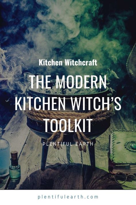 Green Kitchen Witch, Kitchen Witch Decor Ideas, Diy Kitchen Witch, Witch Kitchen Aesthetic, Witches Spoon, Kitchen Witch Altar, Witchy Kitchen Ideas, Magical Cooking, Kitchen Witch Decor