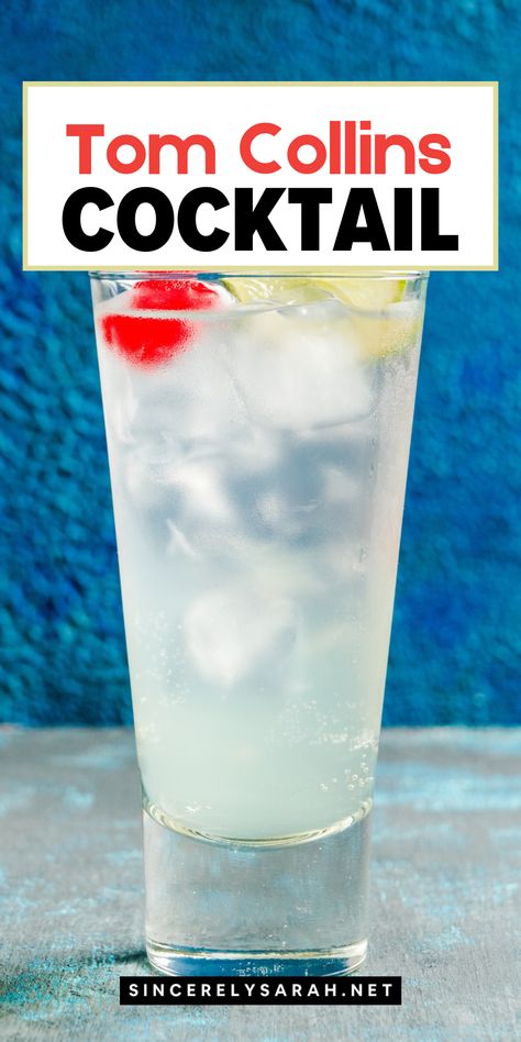 🍋 Discover the magic of a Tom Collins Cocktail! This refreshing blend of gin, lemon juice, and soda water is a classic that never goes out of style. Learn how to make a Tom Collins Cocktail that’s perfect for any occasion, whether you’re hosting a party or just winding down after a long day. Simple, delicious, and always a crowd-pleaser, this drink is a must-try! Fall Cocktails Easy, Tom Collins Recipe, Pumpkin Snickerdoodle Cookie Recipe, Tom Collins Cocktail, Caramel Apple Sangria, Cocktails Made With Gin, Fall Decorated Cookies, Cocktail Cupcakes, Collins Cocktail