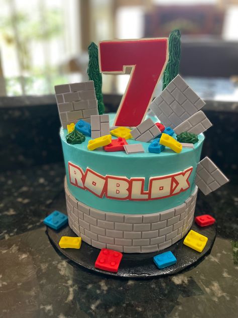 Birthday Party Ideas For 7 Year Boy, Cake For 7 Year Boy, Cake For 8 Year Boy, Birthday Cake For 6 Year Boy, Birthday Cake For 8 Year Boy, Birthday Cake For 7 Year Boy, Roblox Cake Ideas For Boys, Roblox Cake Boys, Roblox Cake Ideas