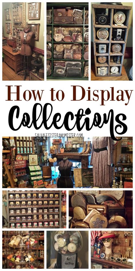 Display Collections, Vintage Booth Display, Vintage Store Displays, Antique Booth Displays, Antique Booth Ideas, Traditional Interior Design, Museum Displays, Classy Decor, Funky Home Decor