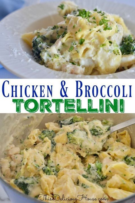 Broccoli Tortellini, Dinners Simple, Chicken Tortellini, Cheesy Chicken Broccoli, Tortellini Recipes, Chicken And Broccoli, Weeknight Dinner Recipe, Chicken Broccoli, Weeknight Dinners