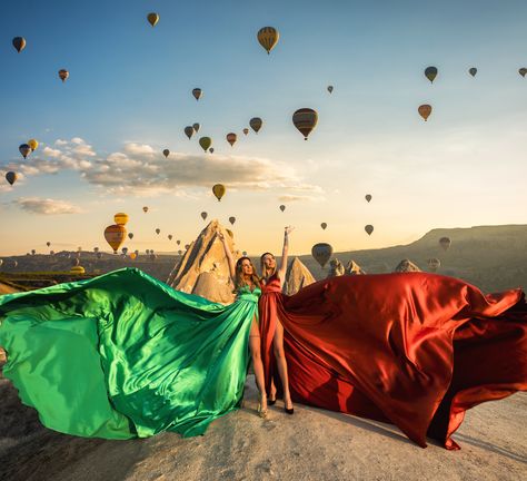 Cappadocia Turkey Photography, Dream Photoshoot, Turkey Photography, Flying Dress, Holiday Turkey, Museum Hotel, Instagram Landscape, Rent Dresses, Cappadocia Turkey