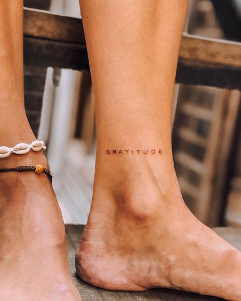 Gratitude Tattoo, Wörter Tattoos, Hidden Tattoos, Tiny Tats, Quote Tattoo, Cute Tiny Tattoos, Inspiration Tattoos, Cute Small Tattoos, Temp Tattoo