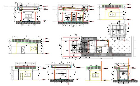 Guard House design plan, security guard house design Guard House Design Architecture, Guard Room Design, Security Guard House, Guard House Design, Guard House, Open House Plans, Civil Engineering Design, Modern House Floor Plans, Small House Plan