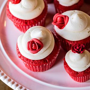 Elizabethan Desserts - Encinitas, CA - Sunset Valentines Cupcake, White Chocolate Cupcakes, Georgie Porgie, Red Cupcakes, Valentines Baking, White Chocolate Buttercream, Valentine Day Cupcakes, Chocolate Wedding Cake, Valentines Cupcakes