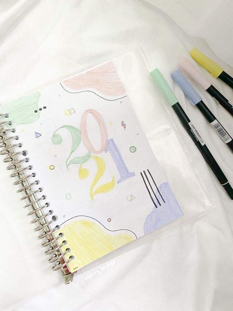 Pastel Journal Ideas, Bujo 2022 Cover Page, 2022 Bujo Cover, Bujo 2023 Cover Page, Diary Cover Page, Bujo Cover Page Ideas, 2023 Bullet Journal Cover, 2022 Cover Page, 2023 Cover Page