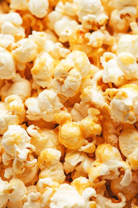 Easy Kettle Corn | Gimme Some Oven Homemade Kettle Corn, Kettle Corn Recipe, Sugar Popcorn, Corn In The Oven, Salty Sweet Snacks, Stovetop Popcorn, Stovetop Kettle, Refined Coconut Oil, Unrefined Coconut Oil