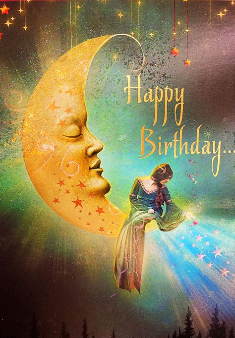 Beautiful Birthday, Pagan Birthday Wishes, Happy Birthday Magical, Witch Birthday Wishes, Happy Birthday Moon And Stars, Magical Birthday Wishes, Witchy Birthday Wishes, Mystical Birthday Wishes, Beachy Birthday Wishes