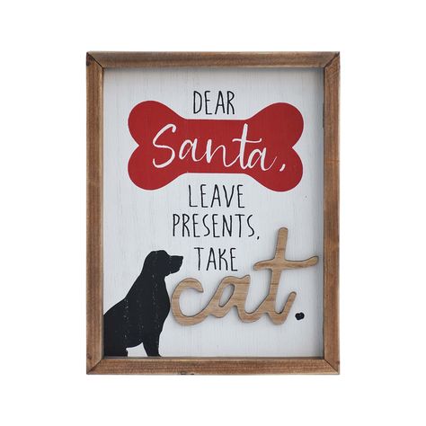 Word Cat, Cat Frame, Wood Dog, Christmas Signs Wood, Cat Signs, Pet Signs, Wood Frame Sign, Dog Holiday, Holiday Humor