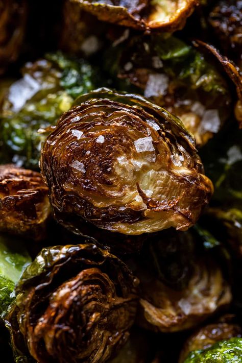 Fried Brussels Sprouts with Cider Vinaigrette and Bacon Breadcrumbs | halfbakedharvest.com Fried Brussels Sprouts, Fried Brussel Sprouts, Aperol Spritz Recipe, Stuffed Vegetables, Half Baked Harvest Recipes, Cider Vinaigrette, Shredded Brussel Sprouts, Cider Recipe, Bacon Salad