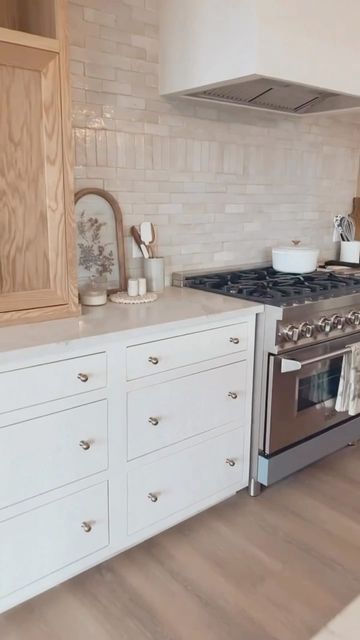 Riad Tile Backsplash, Zellige Tile Kitchen Backsplash White, Riad Tile Kitchen Backsplash, White Kitchen Zellige Tiles, Subway Tile Kitchen Vertical, Riad Natural White Zellige, Riad Tile Snow White Zellige, Timeless Tile Backsplash, Natural White Zellige Tile Kitchen