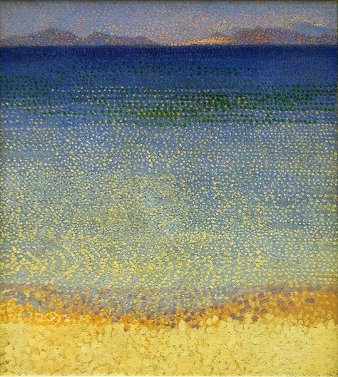 "The Iles d'Or" - Henri Edmond Cross, 1892 Henri Edmond Cross, Fauvism, Hur Man Målar, Oil Canvas, Post Impressionism, Oil Painting Reproductions, Painting Reproductions, Henri Matisse, Art Movement