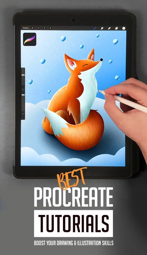 via @muhammadfaisal Learn How To Draw For Beginners Procreate, Shading Drawing Procreate, Book Tutorial Drawing, Best Procreate Tutorials, Gouache Art Sketchbook, Learn Digital Drawing, Procreate Projects For Beginners, Illustration Tips Tutorials, Procreate Drawing Ideas Beginner Step By Step