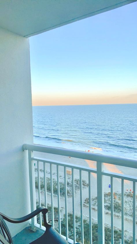 #summer #2023 #hotel #myrtle #aesthetic Summer Balcony, Myrtle Beach Trip, Waves Sunset, Myrtle Beach Hotels, Ocean City Maryland, Water Ocean, Sunset Summer, North Myrtle Beach, Myrtle Beach Sc