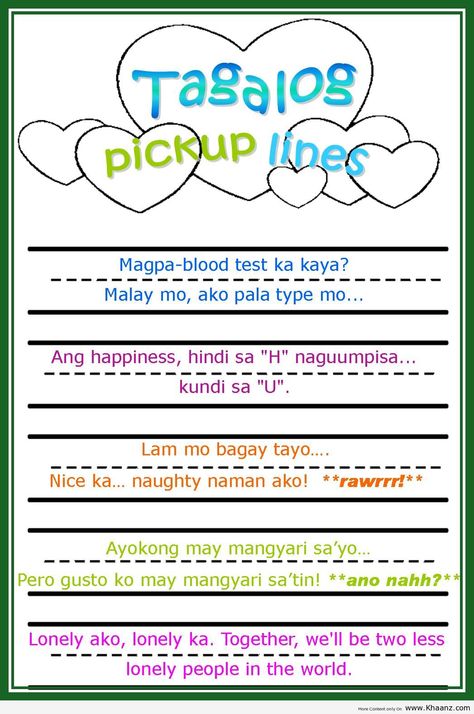 Tagalog pick up lines Tagalog Pick Up Lines Sweets, Pic Up Lines Tagalog, Asian Pick Up Lines, Corny Filipino Pick Up Lines, Trashtalk Lines Tagalog, Savage Lines For Enemy Tagalog, Pickup Lines Tagalog, Flip Top Lines Tagalog, Corny Pick Up Lines Tagalog