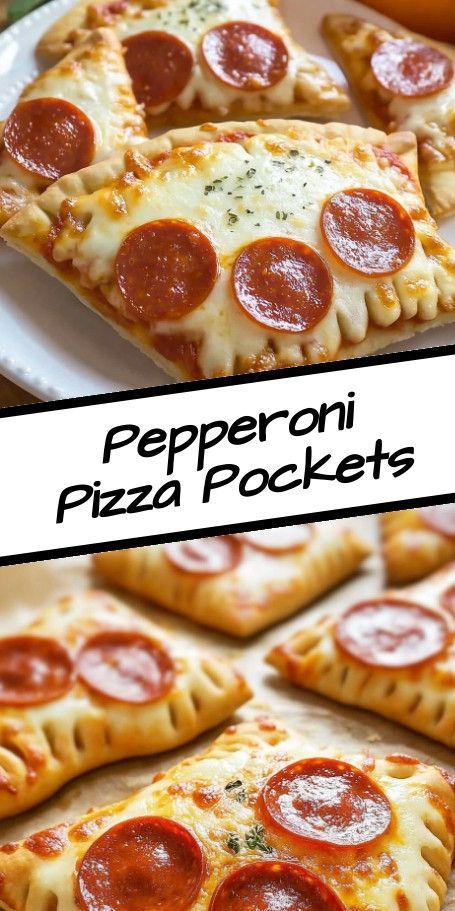 Pepperoni Pizza Pockets - Fun and easy hand-held pizza pockets perfect for quick dinners, game-day snacks, or party appetizers. Enjoy the classic flavors of pizza in a convenient form. #PizzaPockets #PepperoniPizza #EasyRecipes #HomemadeSnacks #PartyFood #QuickMeals #KidFriendly Pizza Pockets Recipe, Pizza Pocket, Pockets Recipe, Pizza Pockets, Classic Pizza, Pizza Flavors, Quick Dinners, Game Day Snacks, Quick Meal