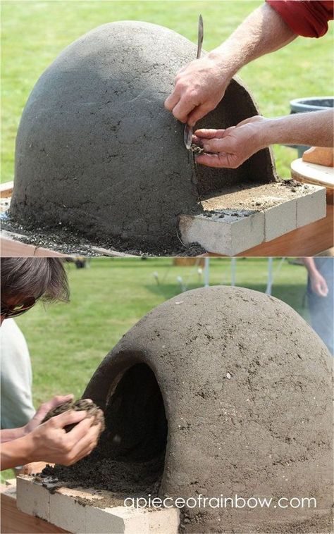 Earth Oven, Bbq Diy, Backyard Homestead, Outdoor Kitchen Design Modern, Oven Outdoor, Diy Pizza Oven, Diy Pizza, Four A Pizza, Rainbow Diy