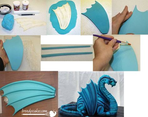 Dragon Themed Birthday Party, Game Of Thrones Cake, Dragon Cakes, Dragon Birthday Parties, Dragon Cake, Cake Templates, Cake Topper Tutorial, Dragon Crafts, Dragon Birthday