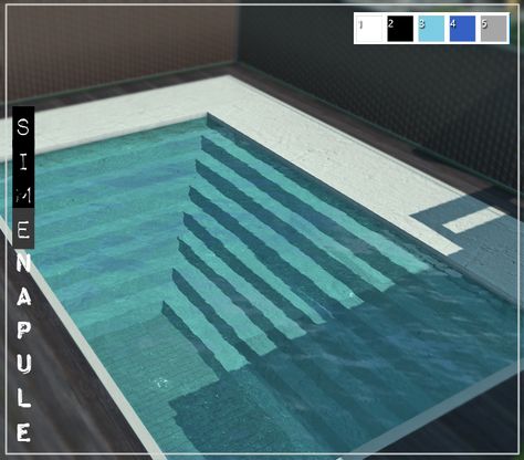 Mod Pool, Pool Stairs, Mods Ts4, Mods Sims 4, Forgive Myself, Stone Pool, The Sims 4 Pc, Sims 4 Game Mods, Casas The Sims 4