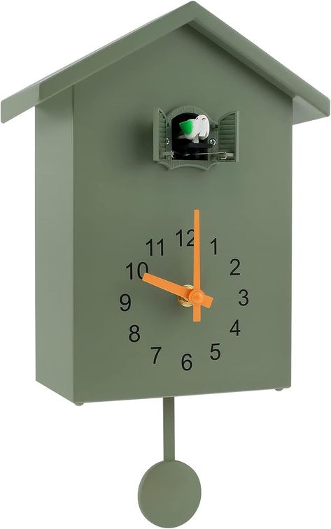 Amazon.com: Janoiuc Cuckoo Clock Cuckoo Wall Clock, Cuckoo Bird Voices Call, Design Clock Pendulum, with Pendulum, Battery Powered for Wall Art Home Living Room Kitchen Office Decoration(No Battery) : Home & Kitchen Modern Cuckoo Clocks, Cuckoo Clocks, Timer Clock, Hanging Clock, Minimalist Contemporary, Brings Joy, Office Decoration, Minimalist Interior, Kitchen Office