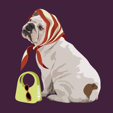 Dog lady, English Bulldog, aesthetic vector illustration | premium image by rawpixel.com English Bulldog Aesthetic, Bulldog Aesthetic, Aesthetic Vector, Poster High Resolution, Home Wall Colour, Halloween Clip Art, Fancy Dog, Cute Bulldogs, 강아지 그림