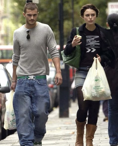 Keira Knightley Style, 2000s Men, Couple Fits, Instagram Jewelry, 2000s Outfits, Keira Knightley, Out Of Context, The Alpha, The 2000s