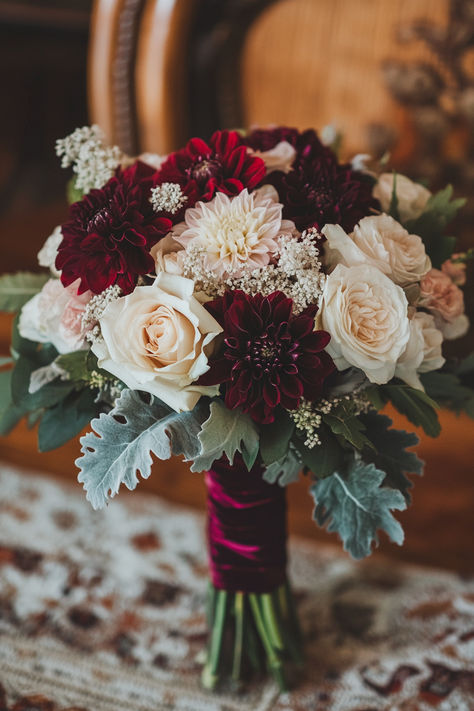 burgundy wedding , 
fall wedding flowers Maroon Fall Wedding Bouquet, Fall Burgundy Bouquet, Bridal Bouquet Fall Real Flowers, Fall Wedding Bouquets September, November Wedding Bouquet, Wedding Bouquets September, Burgundy Wedding Fall, Burgundy Flower Bouquet, Fall Bouquet Wedding