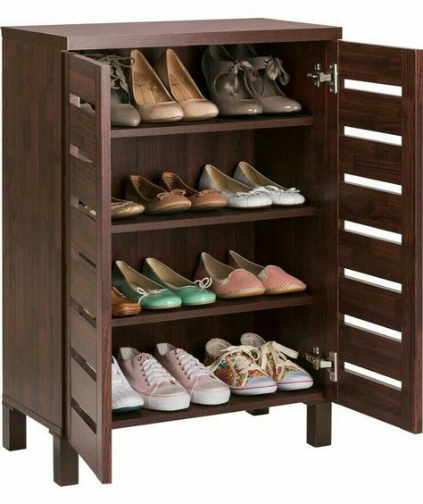 Shoe Storage Design, Shoe Cabinet Design, Room Storage Diy, Closet Shoe Storage, Shoe Rack Closet, Wooden Shoe Racks, Metal Storage Cabinets, Wooden Shoe, Hallway Storage