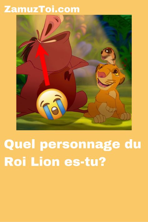 Je suis Timon et toi? Passe le quiz "Quel personnage du Roi Lion es-tu?" sur zamuztoi.com #Disney #Quiz #FR Le Roi Lion Disney, Roi Lion Simba, Quiz Disney, French Practice, Disney Quiz, Roi Lion, Walt Disney, Lion, Disney