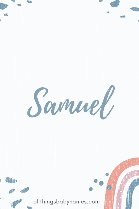 Samuel Name, Hebrew Boy Names, Uncommon Baby Boy Names, Boy Middle Names, Boy Name Meanings, Baby Name Meaning, One Word Tattoos, Male Names